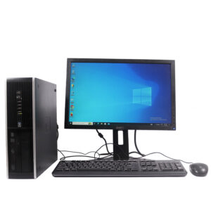 Renewed HP Compaq Desktop Computer PC (Intel Dual Core, 4 GB RAM, 500 GB HDD, Windows 10 Pro, MS Office, USB, Ethernet, VGA), Black